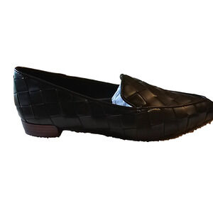 New Ramsey Women’s Size 8 Black Woven Slip-On Loafer Flats JustFab